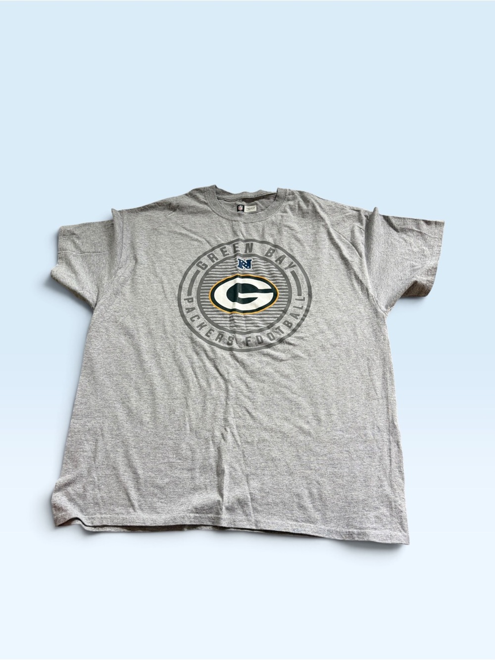 Vintage NFL Green Bay Packers Gray Logo Short Sleeve Tee